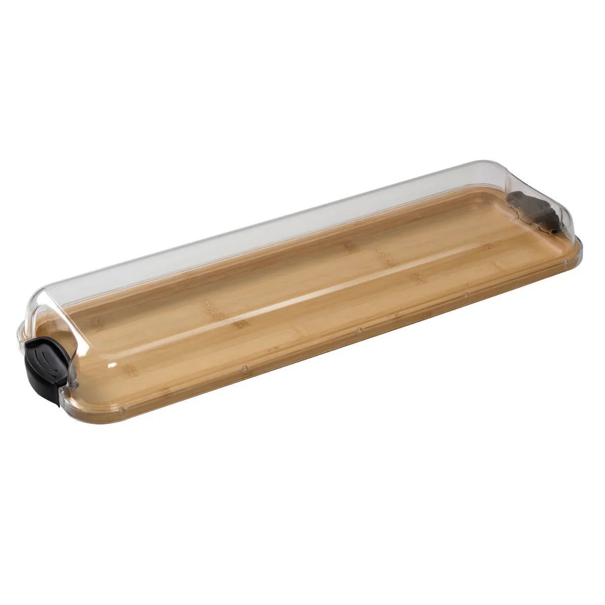 Farberware Build-a-Board 17.5cm x 56cm Rectangular Bamboo Platter with Lid