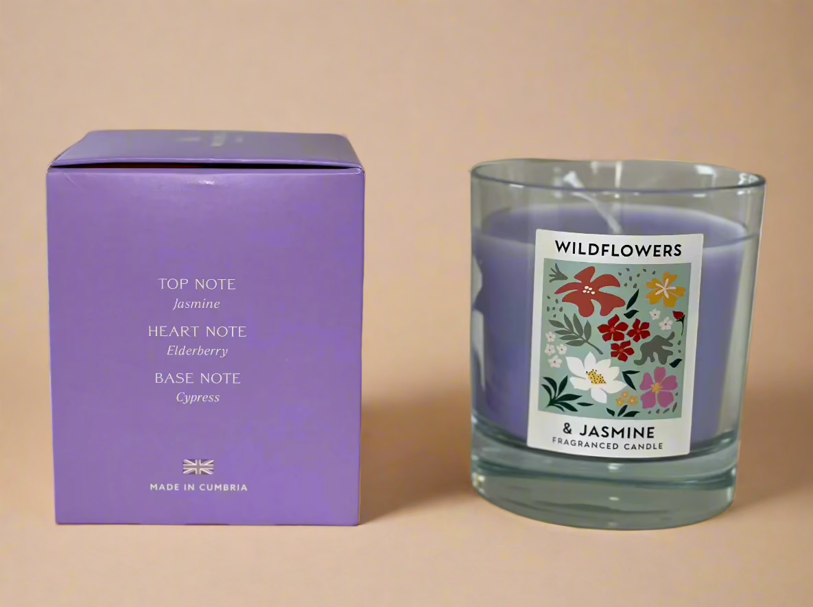 Wildflowers & Jasmine Scented Medium Candle