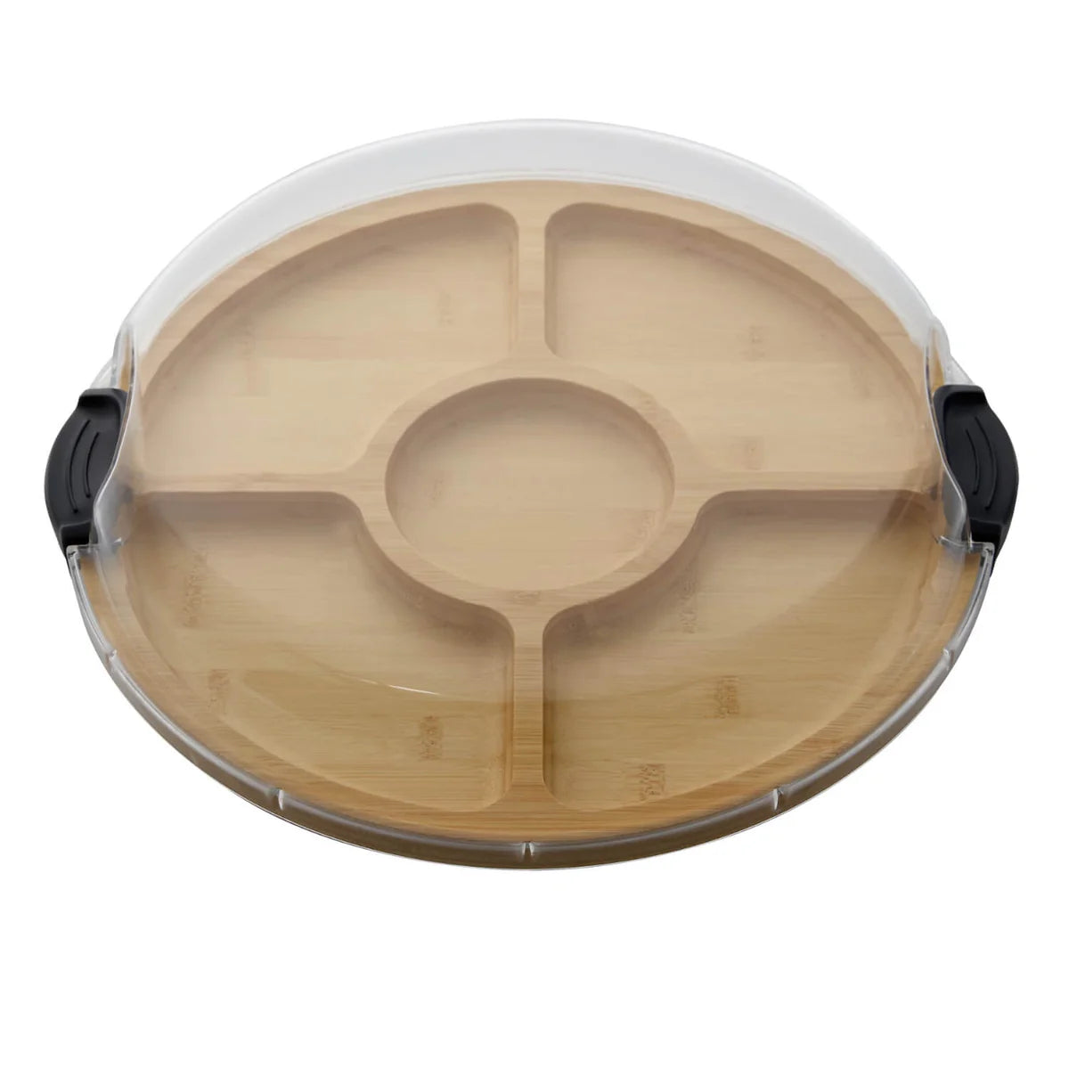 Farberware Build a Board - Round Divided Serving Board With Lid