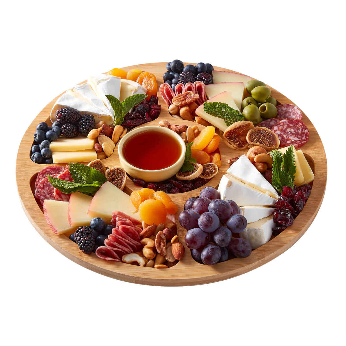 Farberware Build a Board - Round Divided Serving Board With Lid