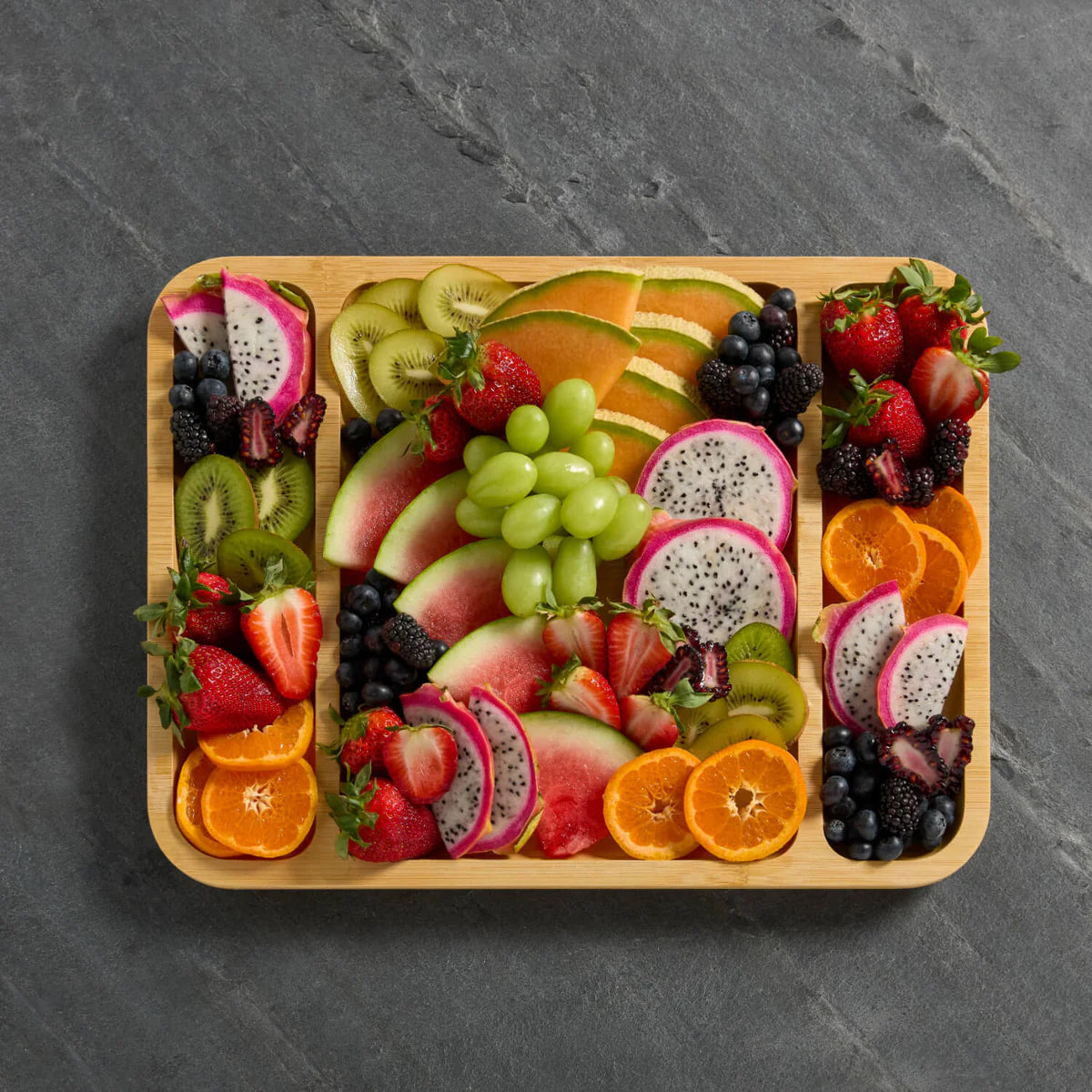 Farberware Build-a-Board Rectangular Serving Platter, 3 Sections
