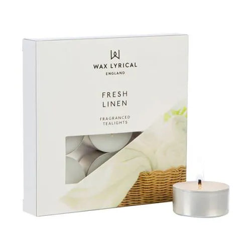 Fresh Linen Scented Tealights 9 pack