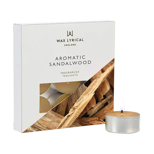 Aromatic Sandalwood Scented Tealights 9 Pack