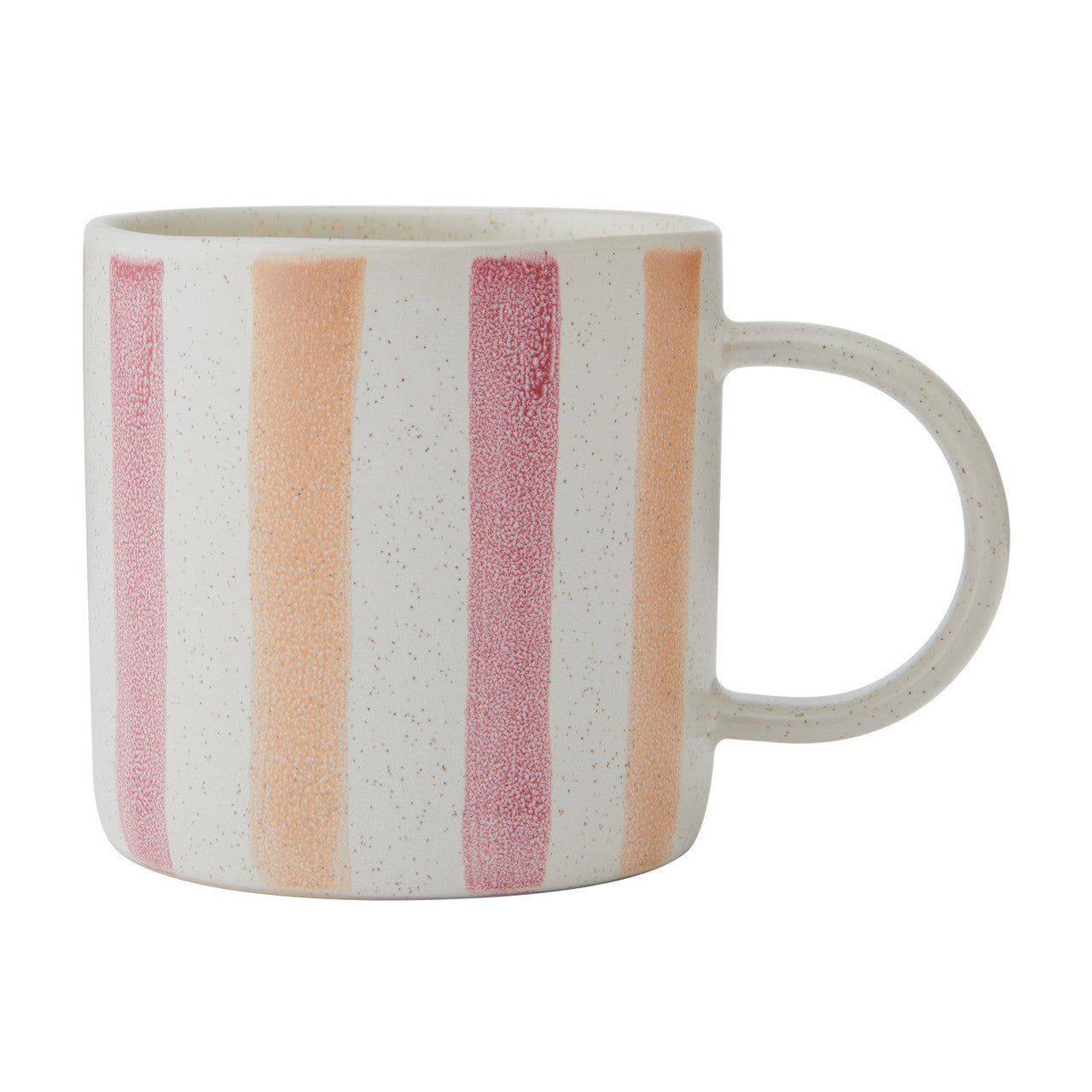 Mikasa Pink and Red Stripe Mug