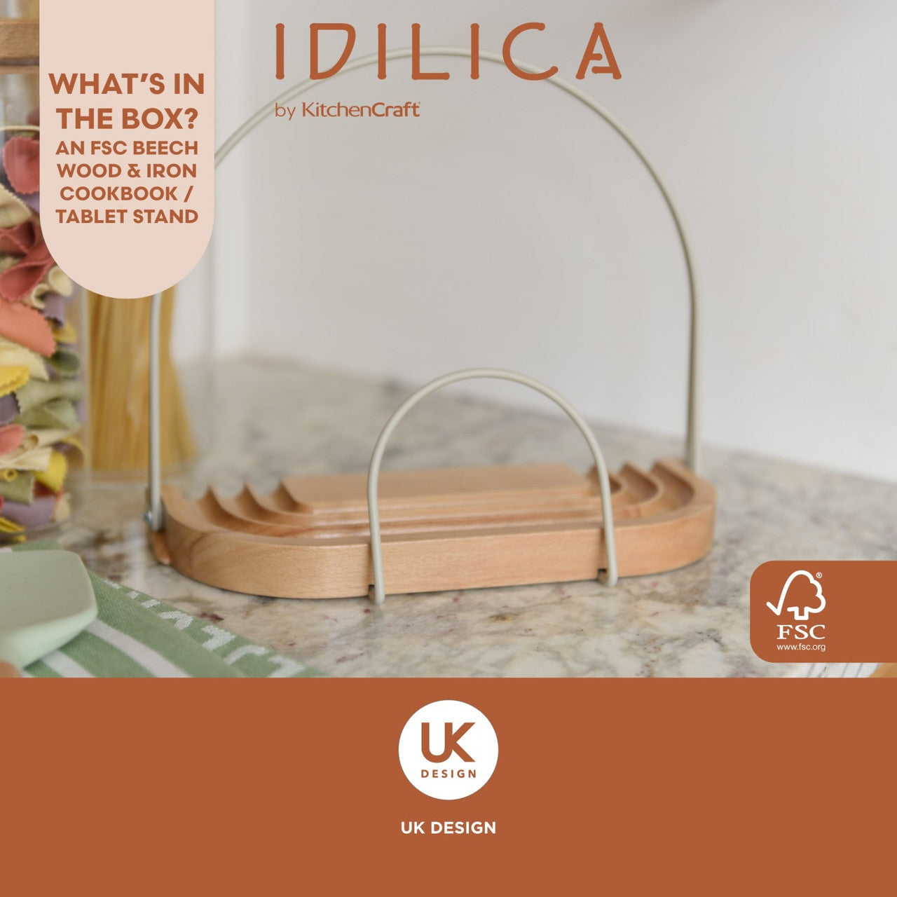 Idilica Cookbook Stand