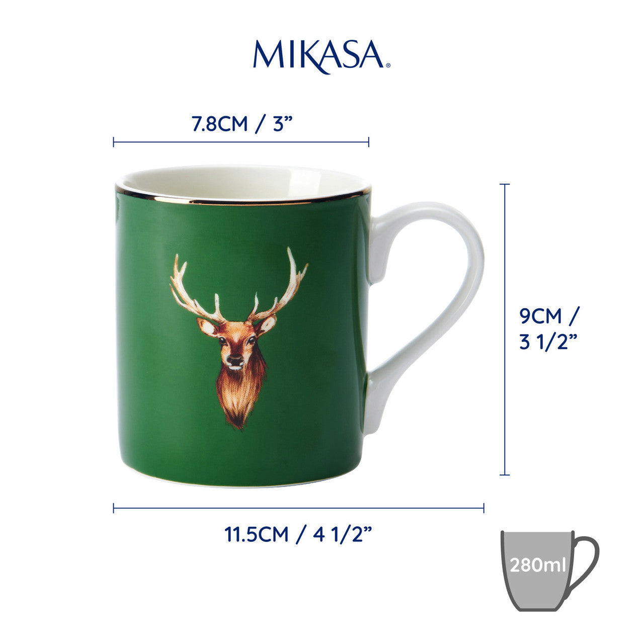 Mikasa China Mug Stag