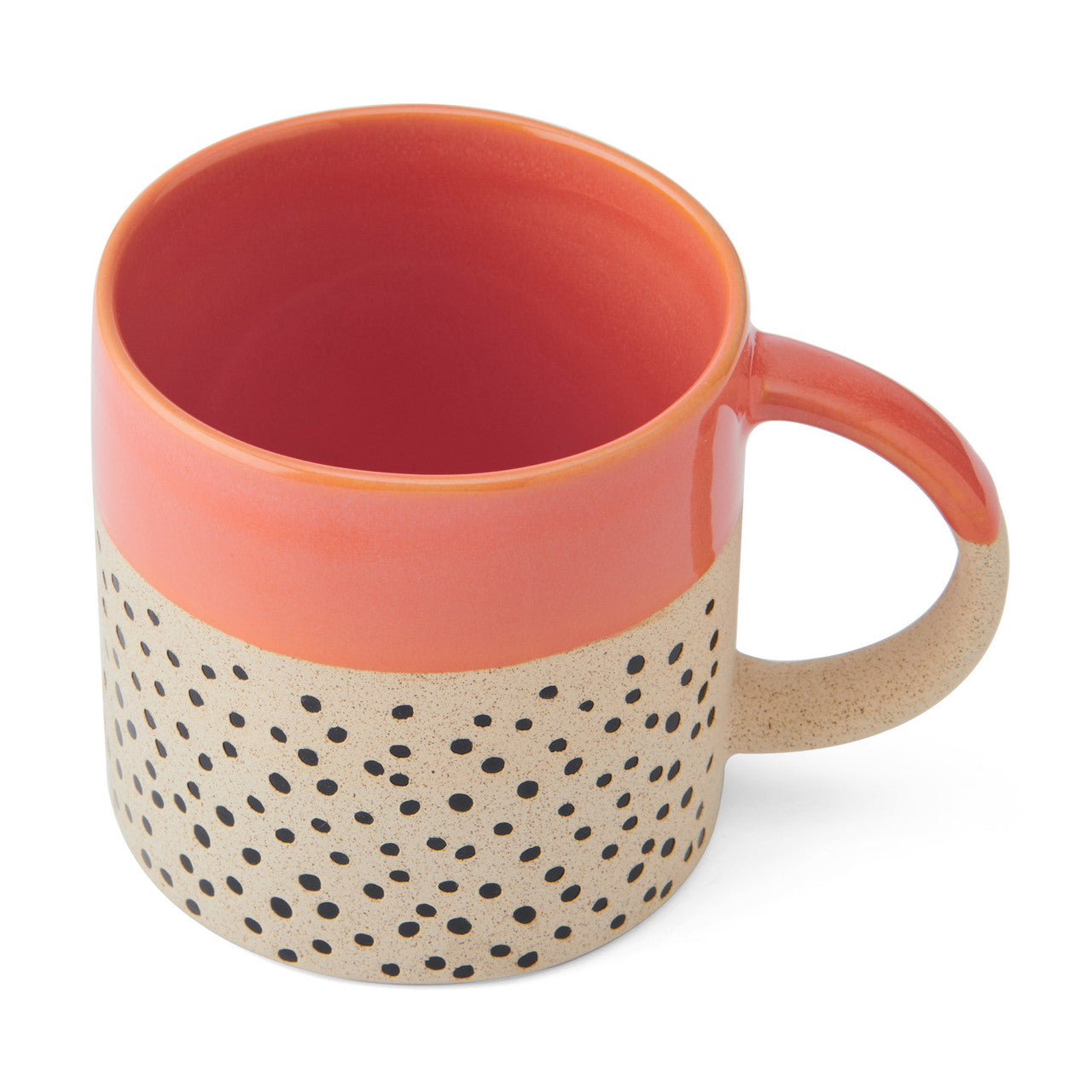 Mikasa Stoneware Orange Patterned Mug 390ml