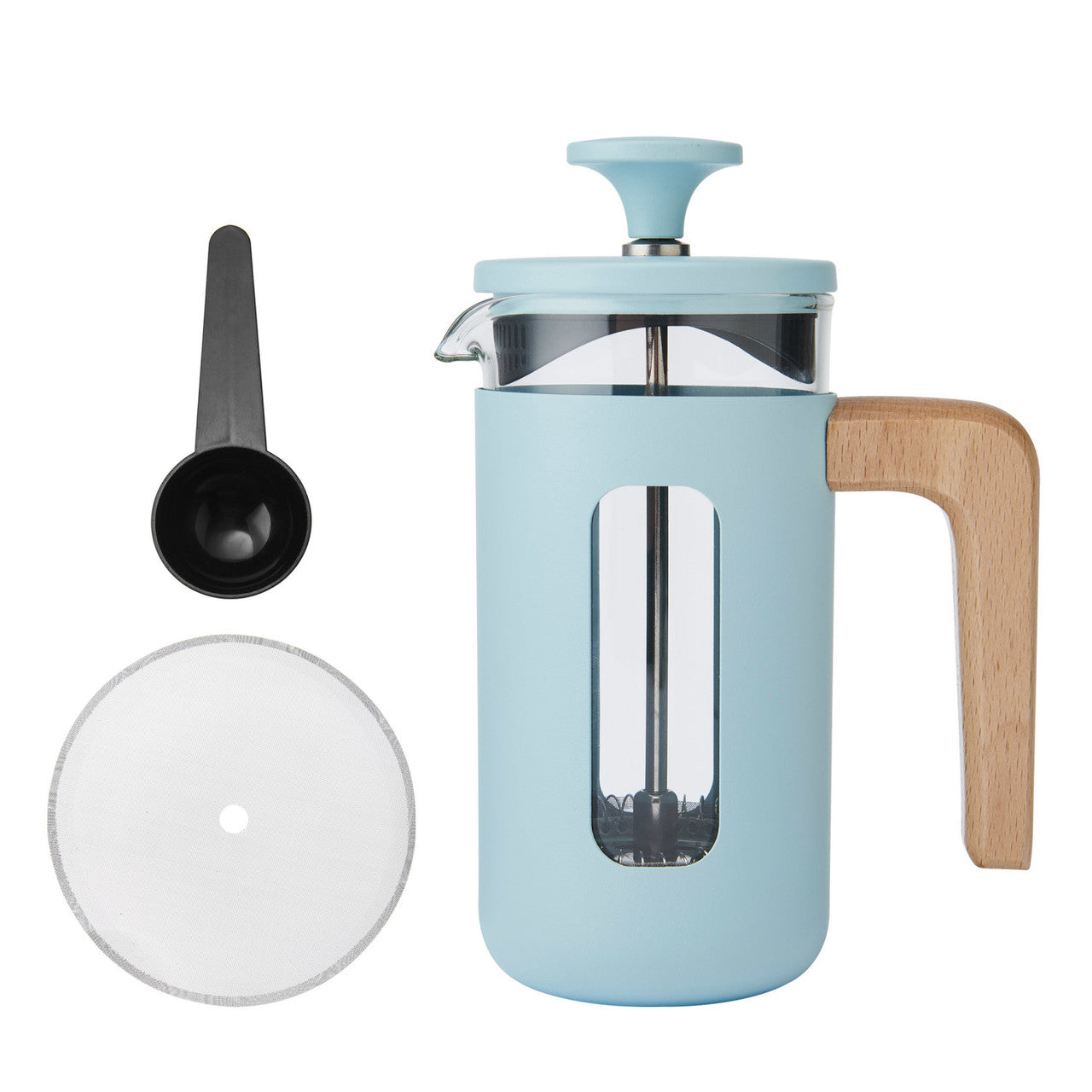 La Cafetière Pisa 3 Cup Cafetière Sky Blue