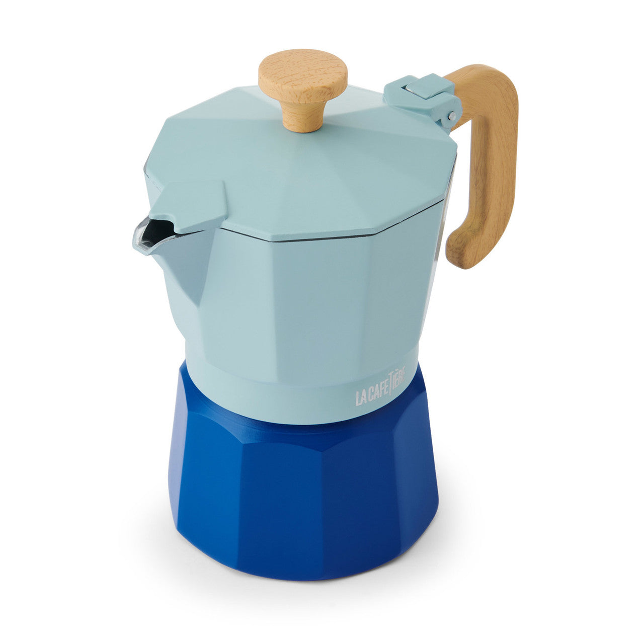 La Cafetière Venice 3 Cup Espresso Maker - Sky Blue, Two Tone