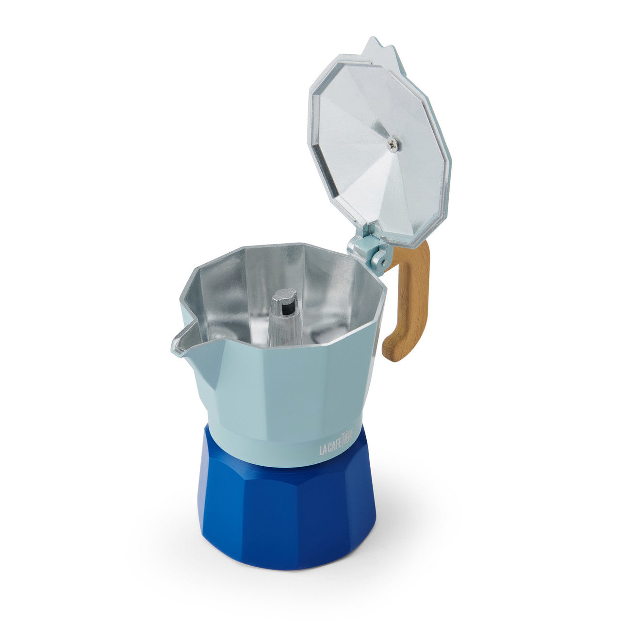 La Cafetière Venice 3 Cup Espresso Maker - Sky Blue, Two Tone