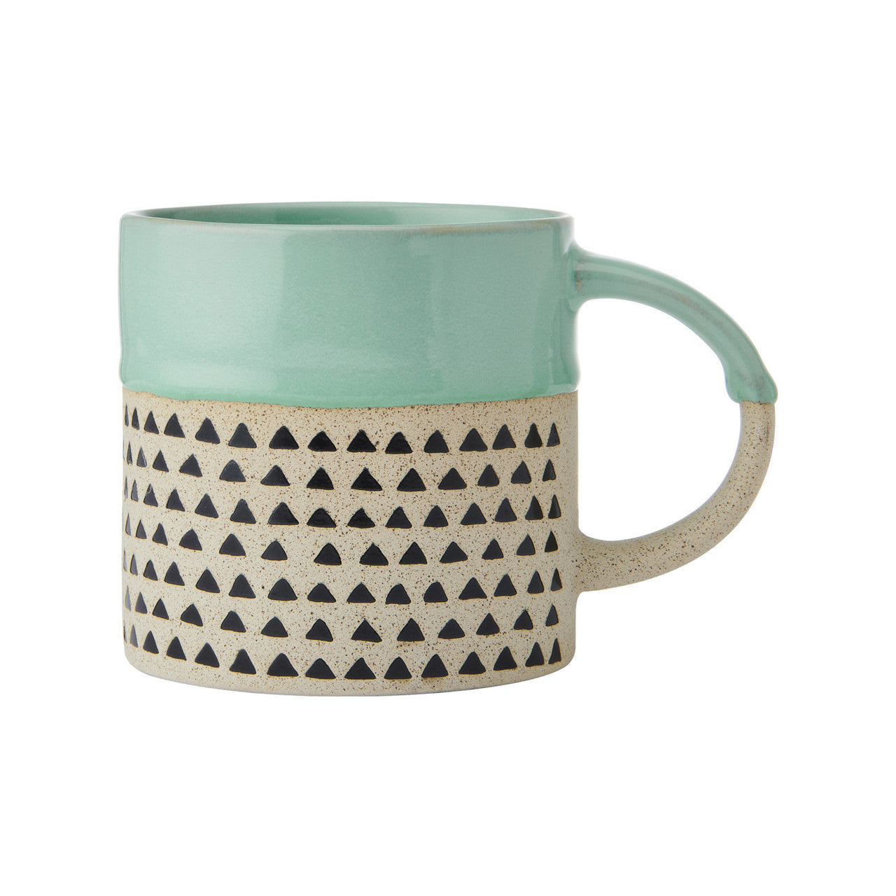 Mikasa Stoneware Green Patterned Mug 390ml