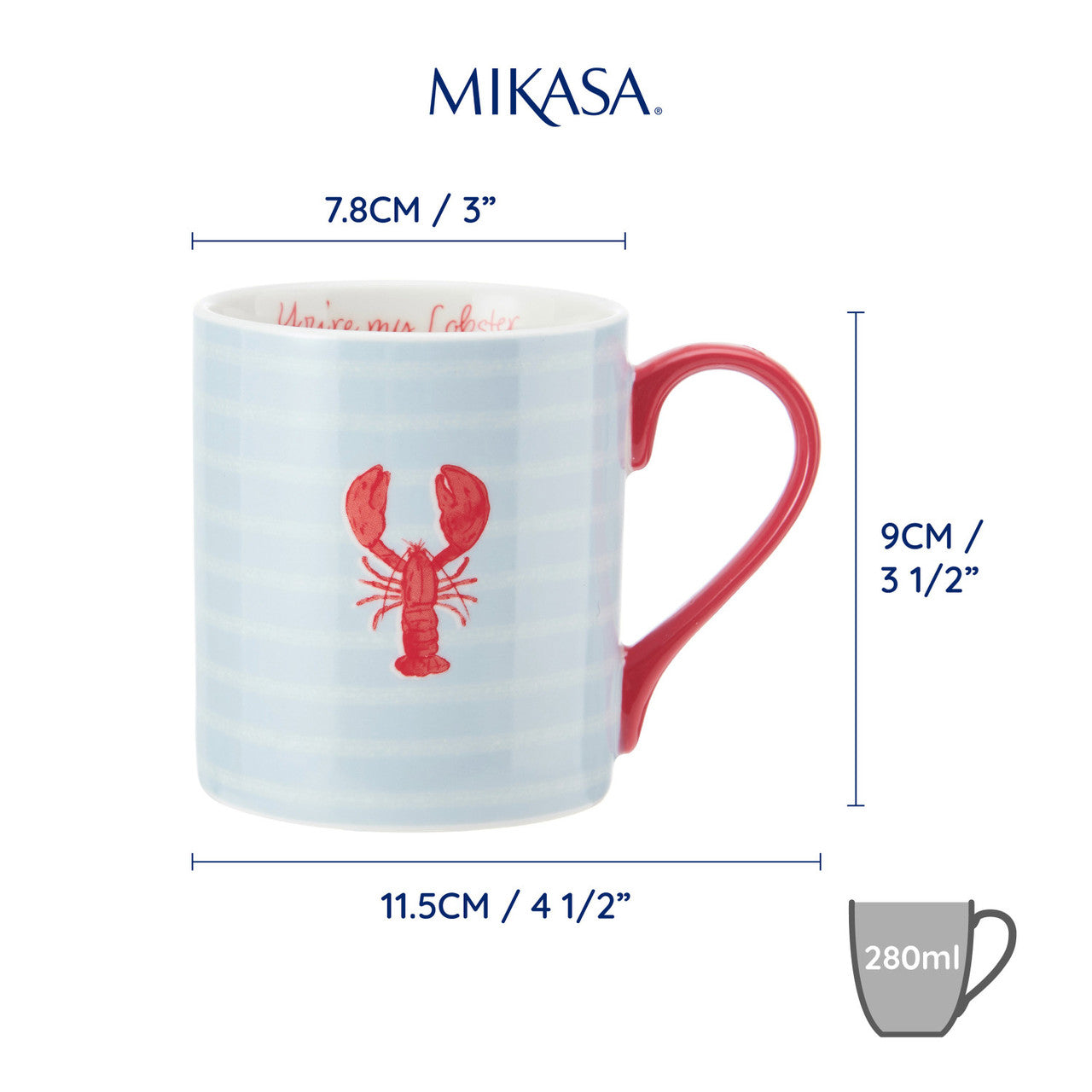 Mikasa Porcelain Lobster Mug