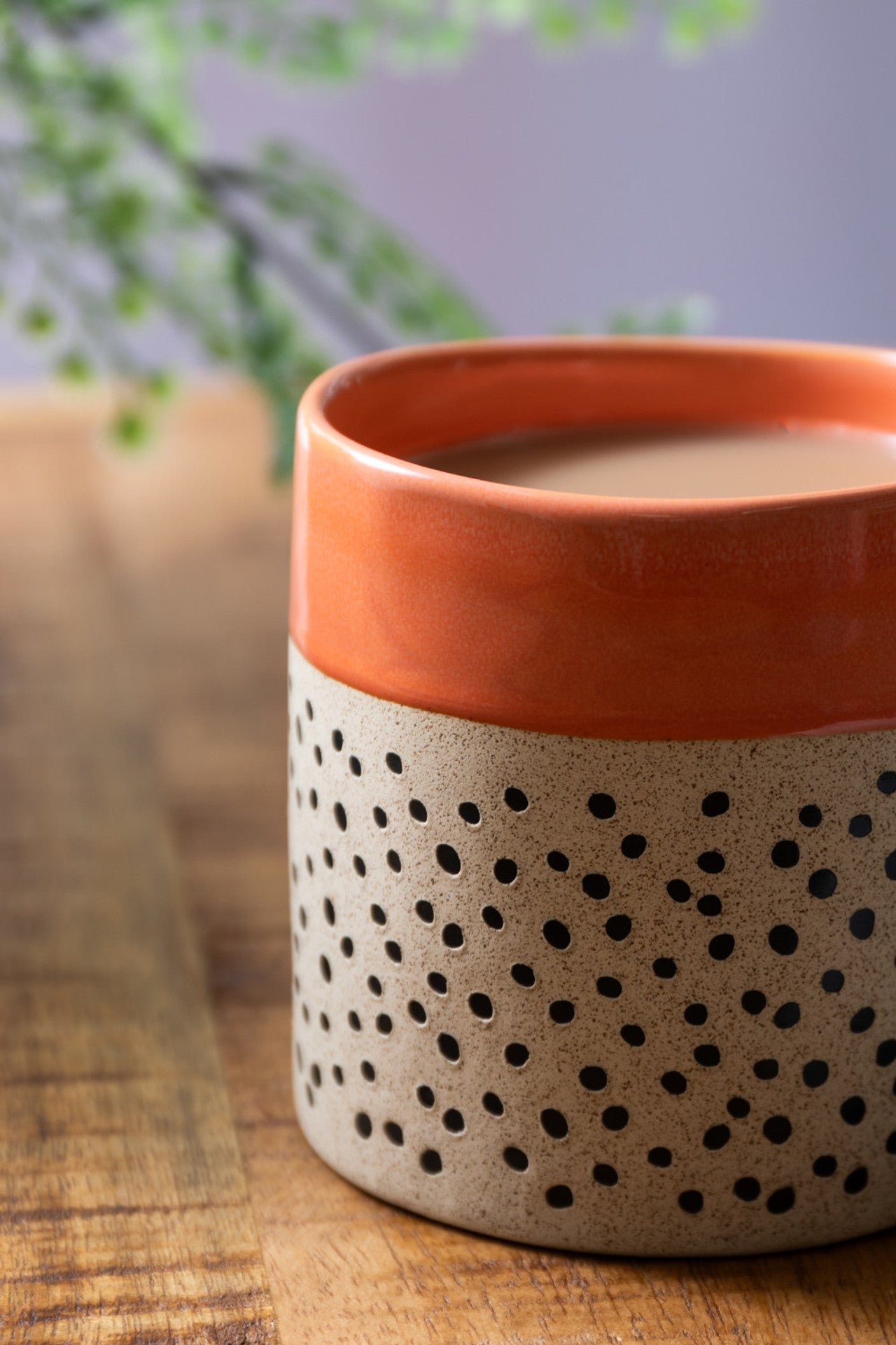 Mikasa Stoneware Orange Patterned Mug 390ml