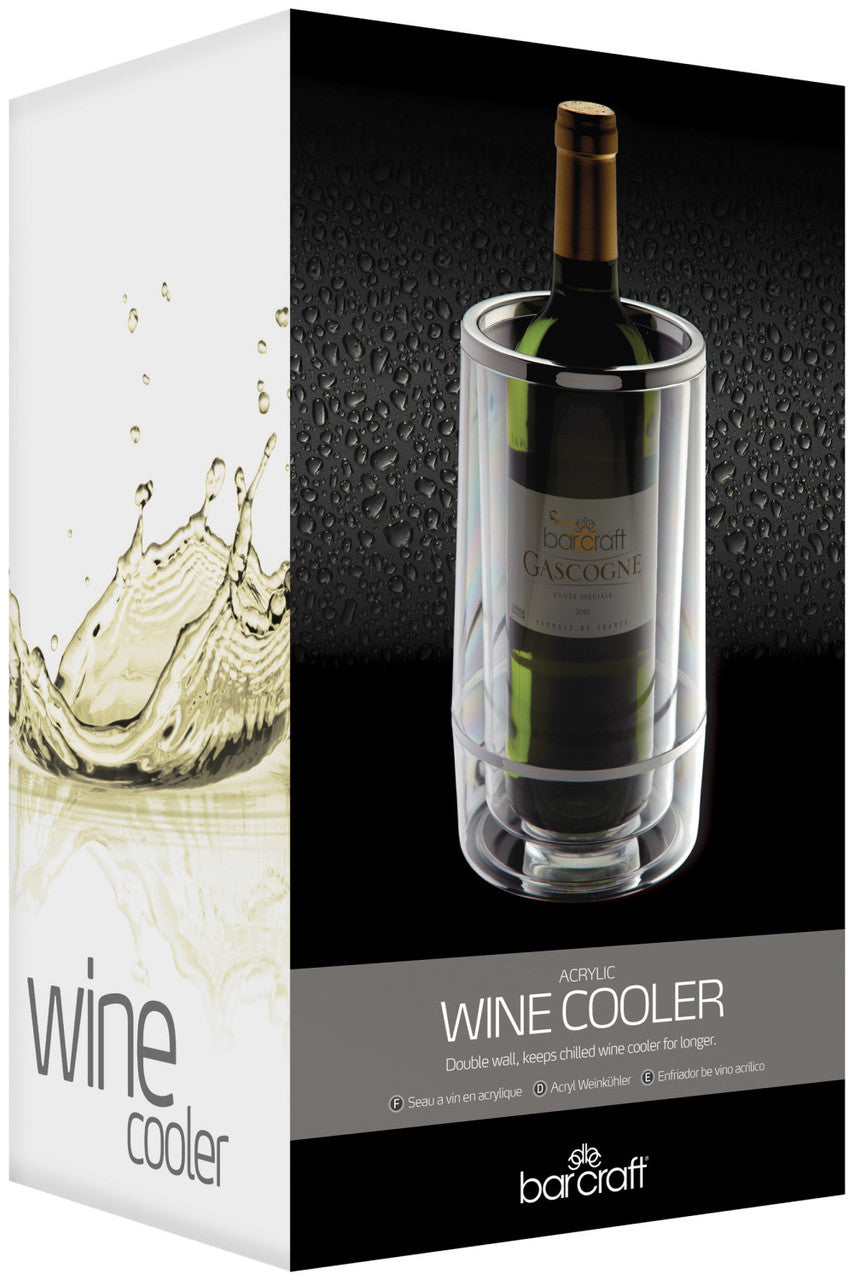 BarCraft Double Wall Wine Cooler Acrylic