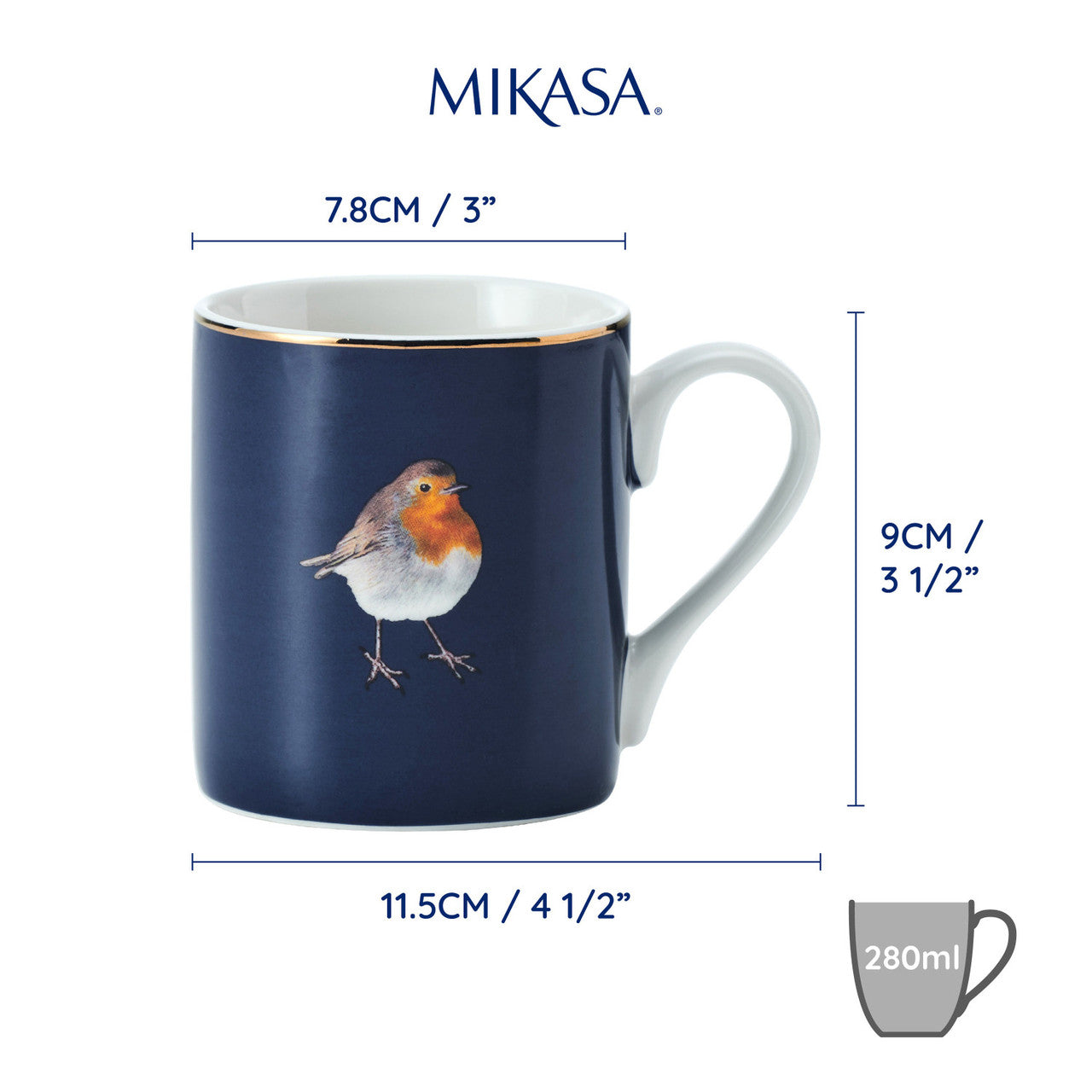 Mikasa China Mug Robin