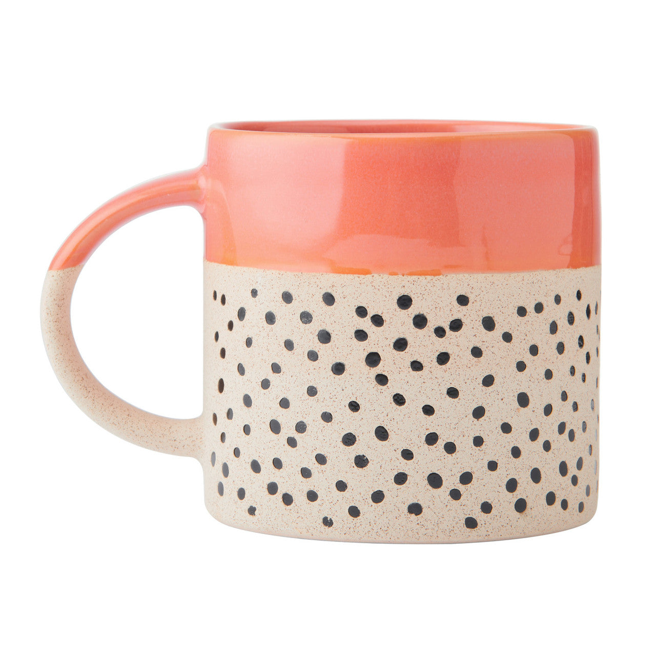 Mikasa Stoneware Orange Patterned Mug 390ml