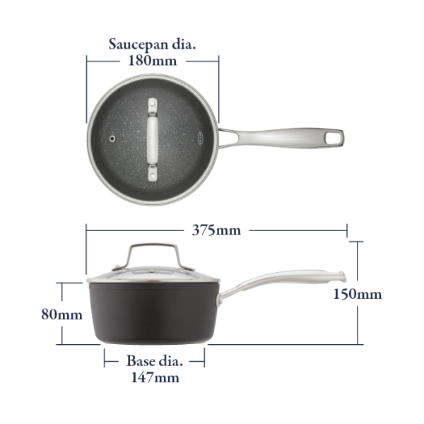 Stellar Rocktanium 18cm Saucepan