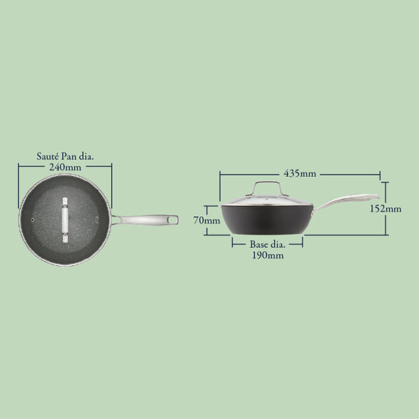 Stellar Rocktanium Saute Pan 24cm