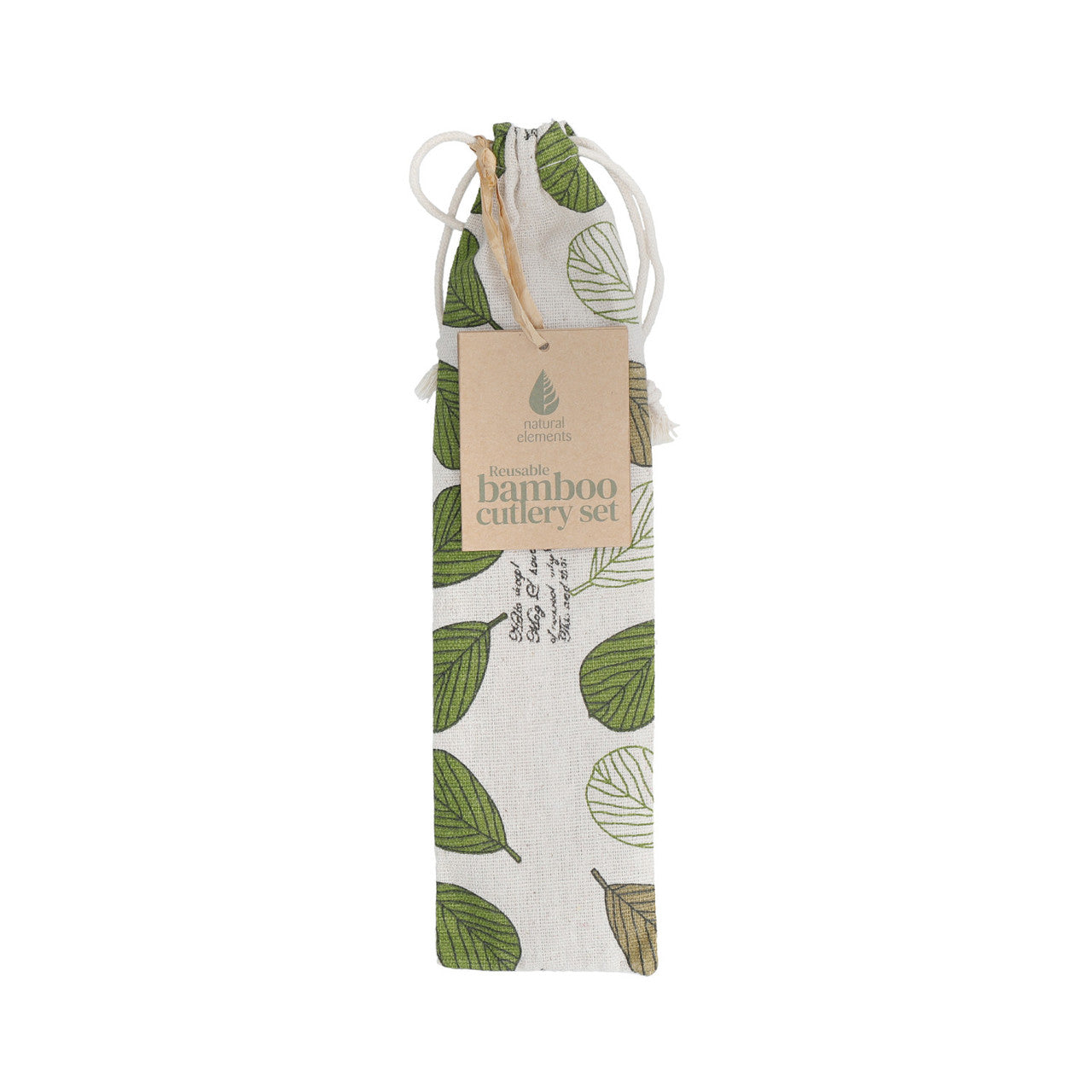Bamboo Cutlery Set & Pouch