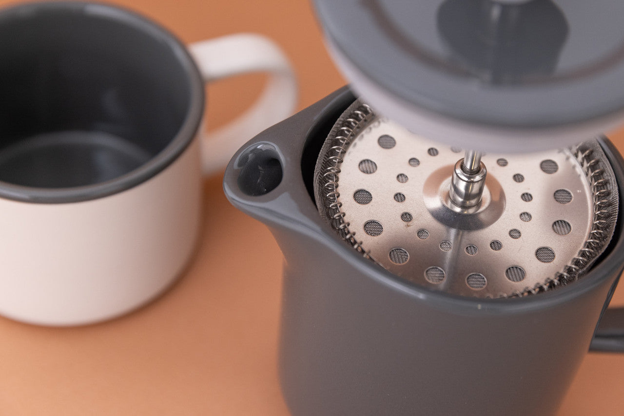 La Cafetière Barcelona Coffee For One Set, Cafetiere and Mug, Cool Grey