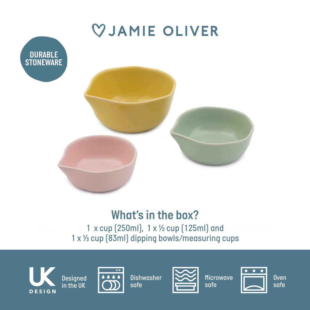 Jamie Oliver Pinch Pots Set of 3