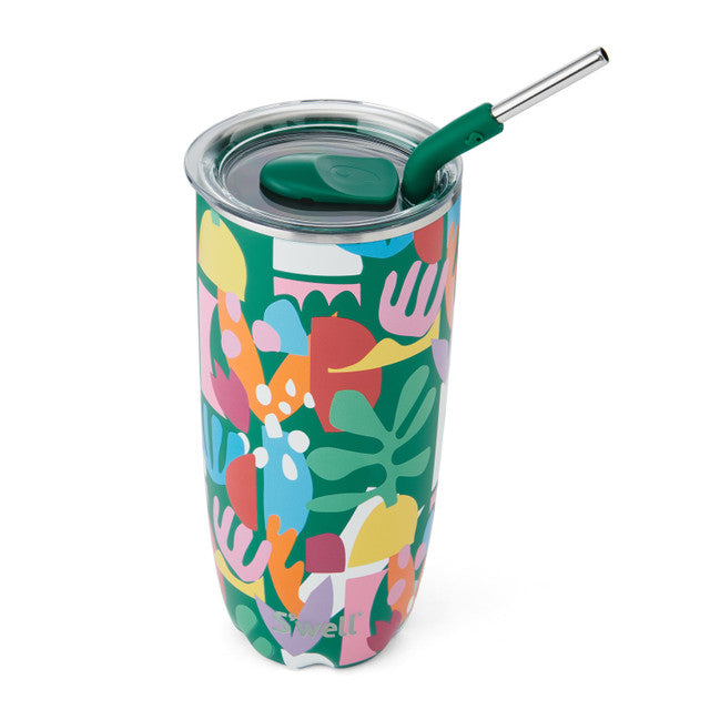S'well Tumbler With Straw - Paper Cutouts Design