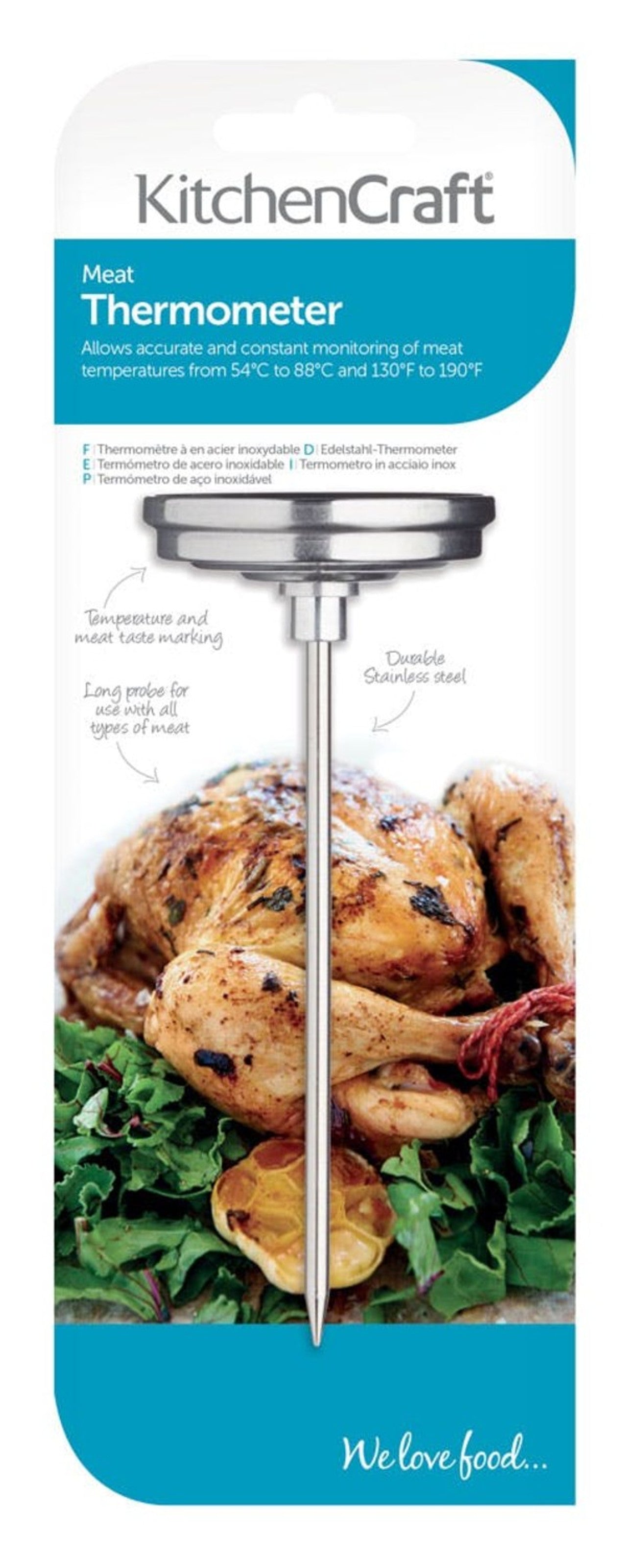 KitchenCraft Stainless Steel Meat Thermometer