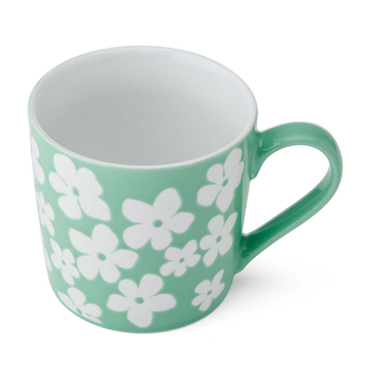 Mikasa Green Flower Mug