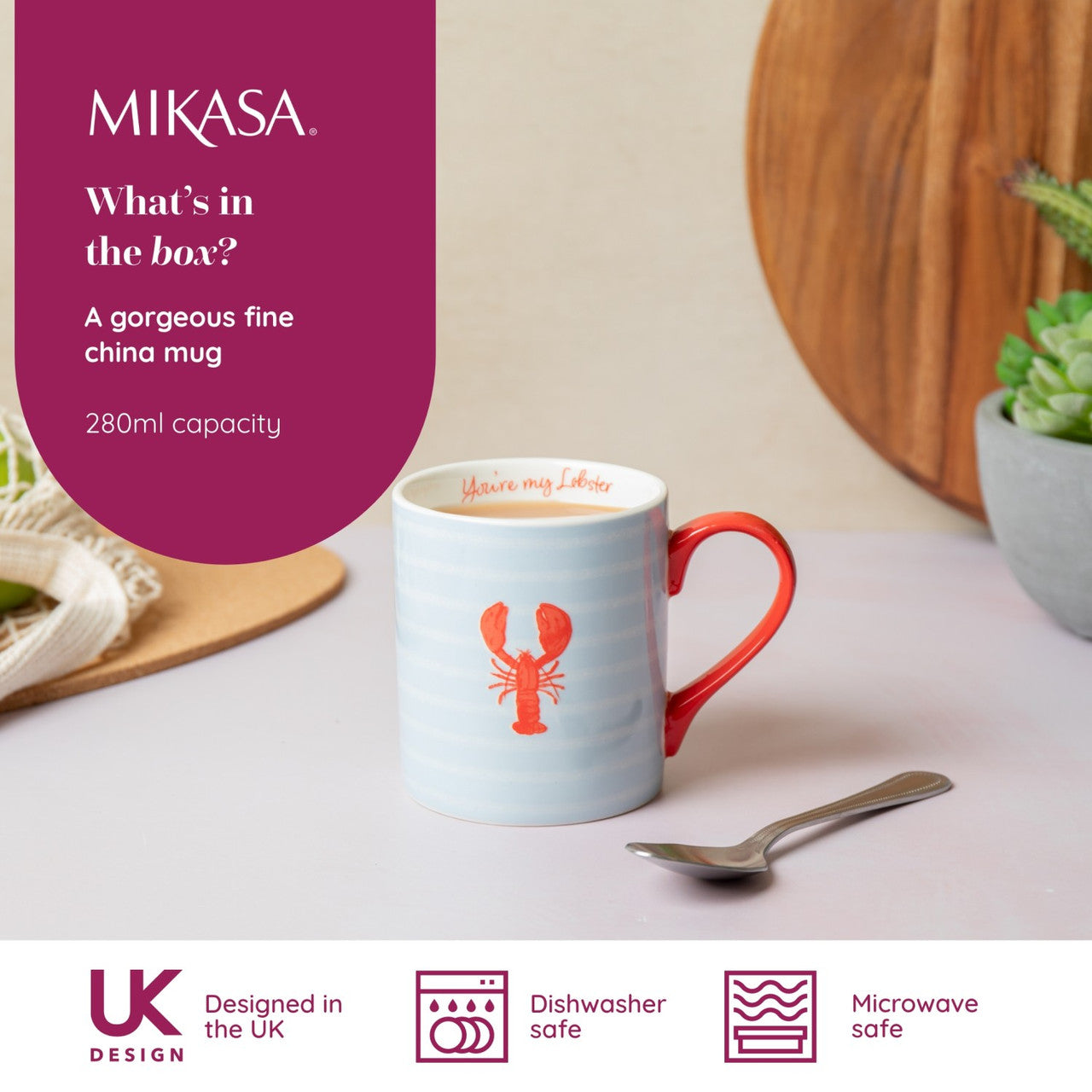 Mikasa Porcelain Lobster Mug