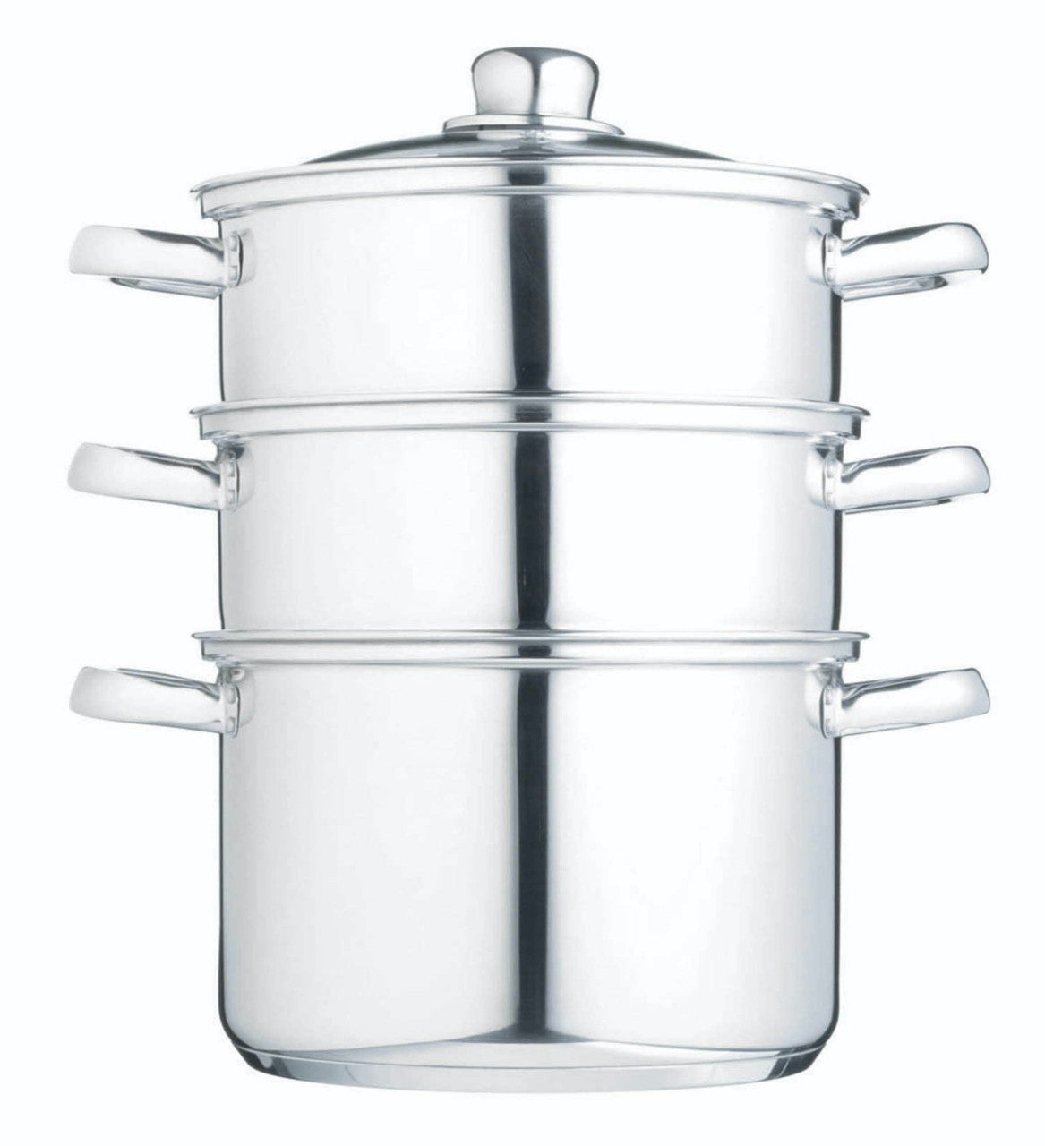 Stainless Steel Three Tier Steamer, 20cm