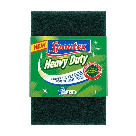 Spontex Heavy Duty Scourers 3pk