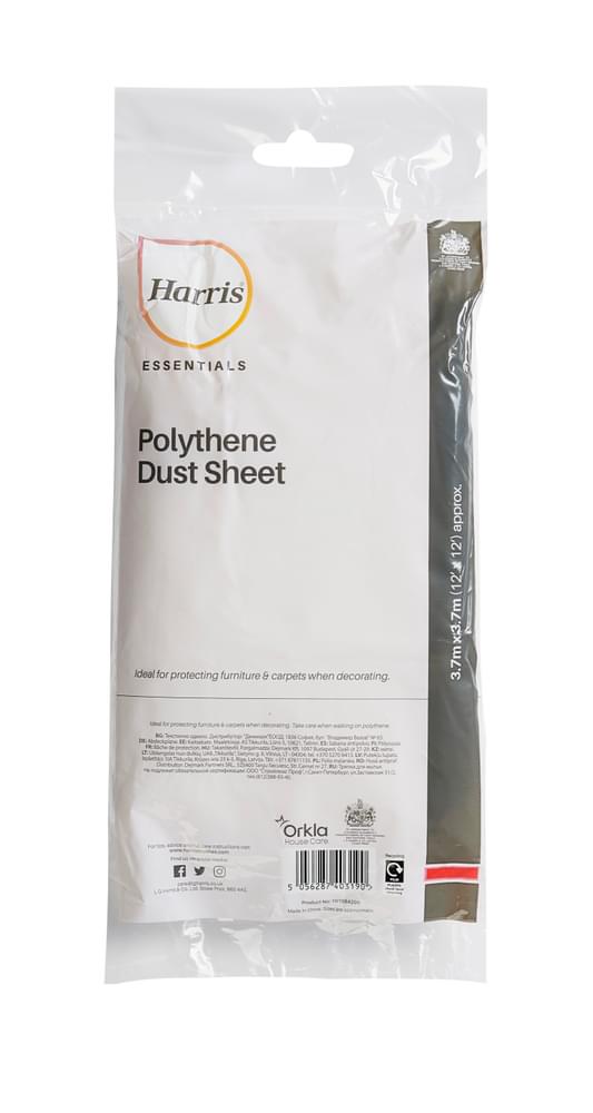 Harris Essentials Polythene Dust Sheet 3.7m x 2.75m