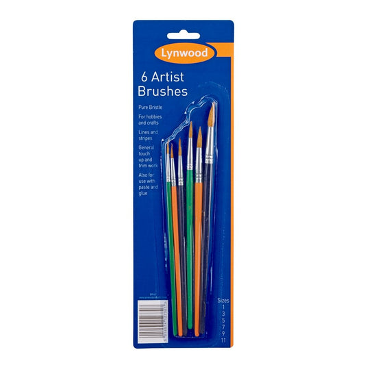 Harris Lynwood Artist Brushes 6pk