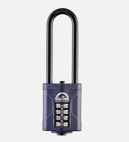 Squire Combination Padlock 4-Wheel 40mm Extra Long Shackle CP40/2.5