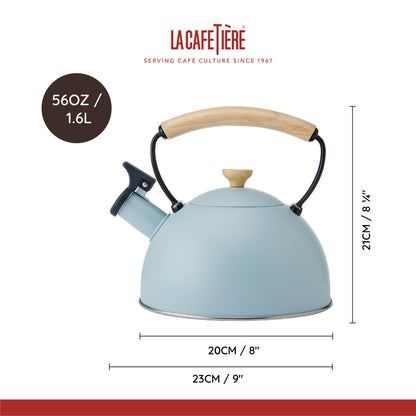 La Cafetière Whistling Kettle Sky Blue 1.6L
