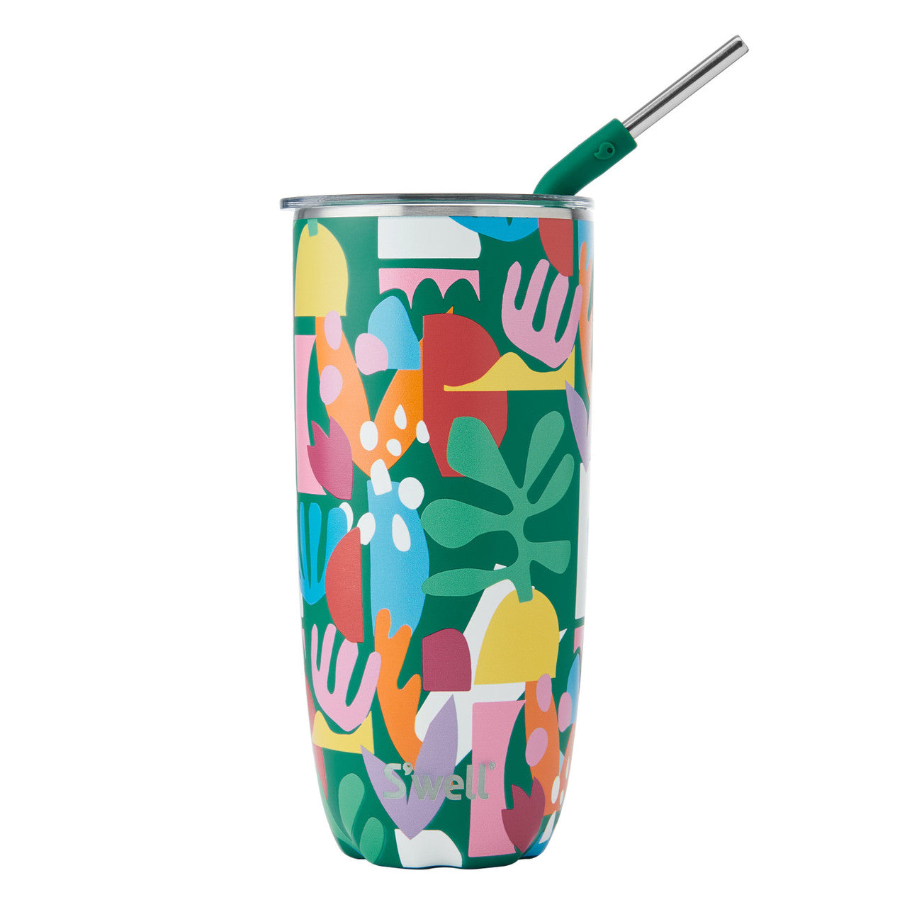 S'well Tumbler With Straw - Paper Cutouts Design