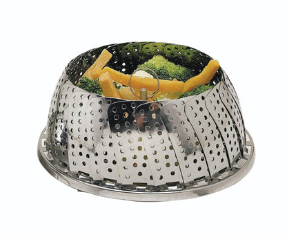 Stainless Steel Collapsible Steaming Basket, 28cm