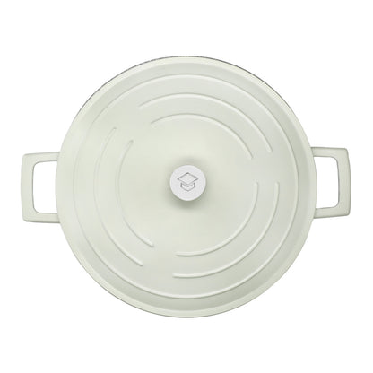 MasterClass Cast Aluminium Shallow Casserole Dish, 4L, Mint Green