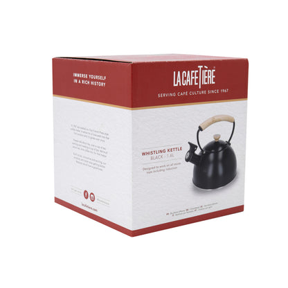 La Cafetière Whistling Kettle Black