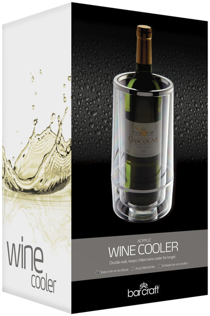 BarCraft Double Wall Wine Cooler Acrylic