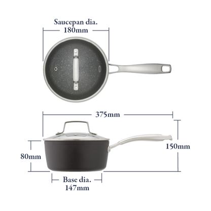 Stellar Rocktanium 18cm Saucepan