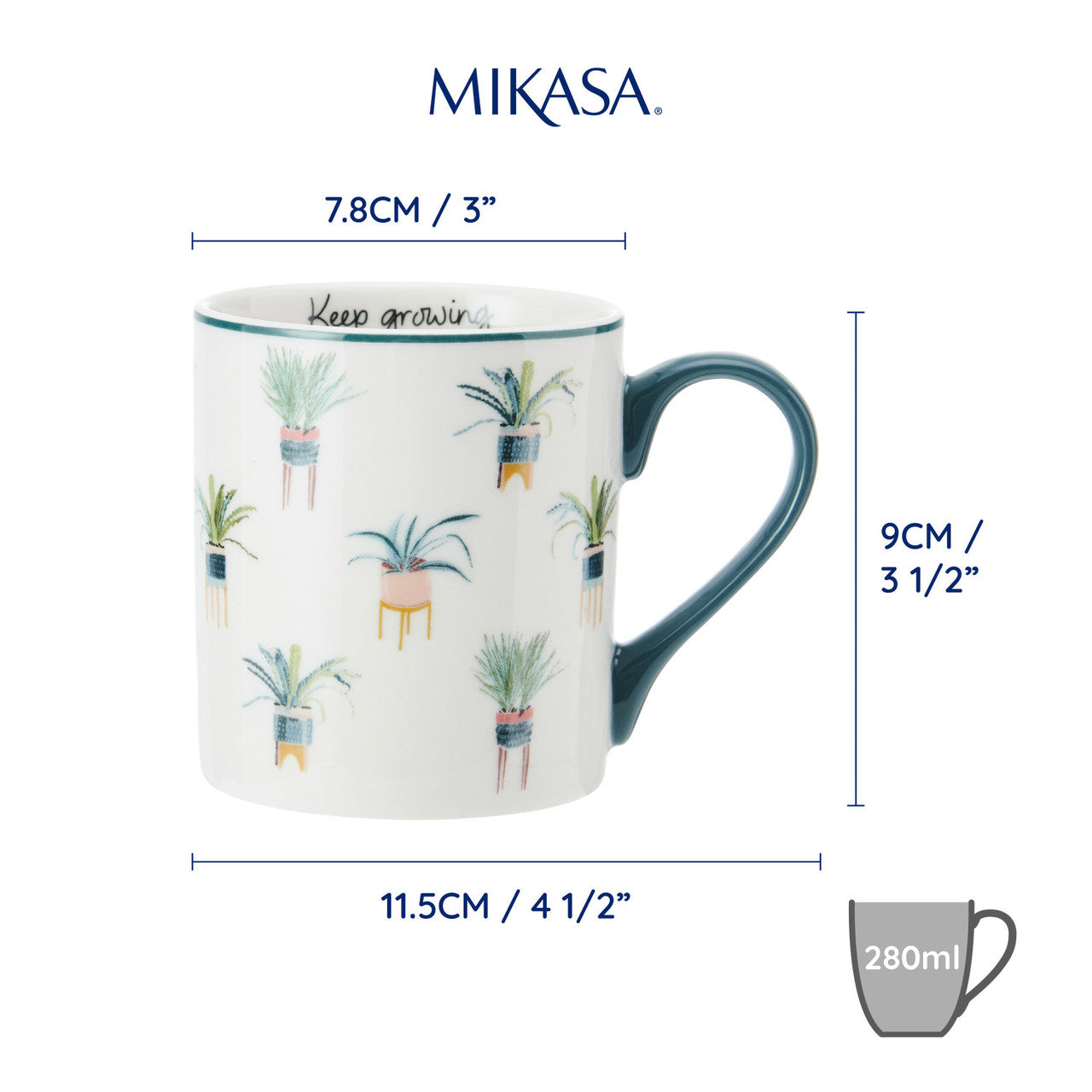 Mikasa Porcelain Plant-Lovers Mug